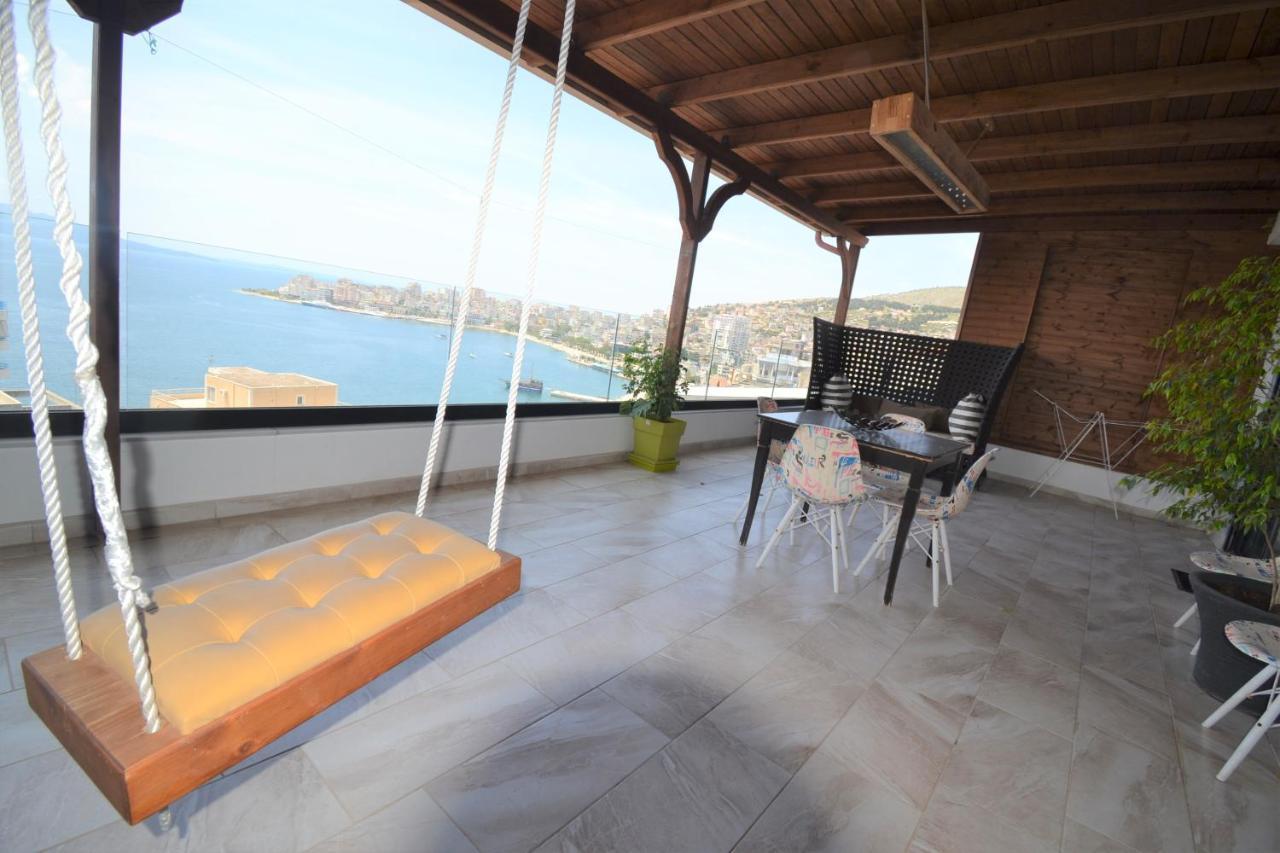 Luxury Penthouse B&E Apartment Sarande Exterior photo
